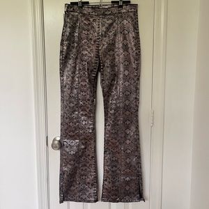Snake Print Stretch Jeans